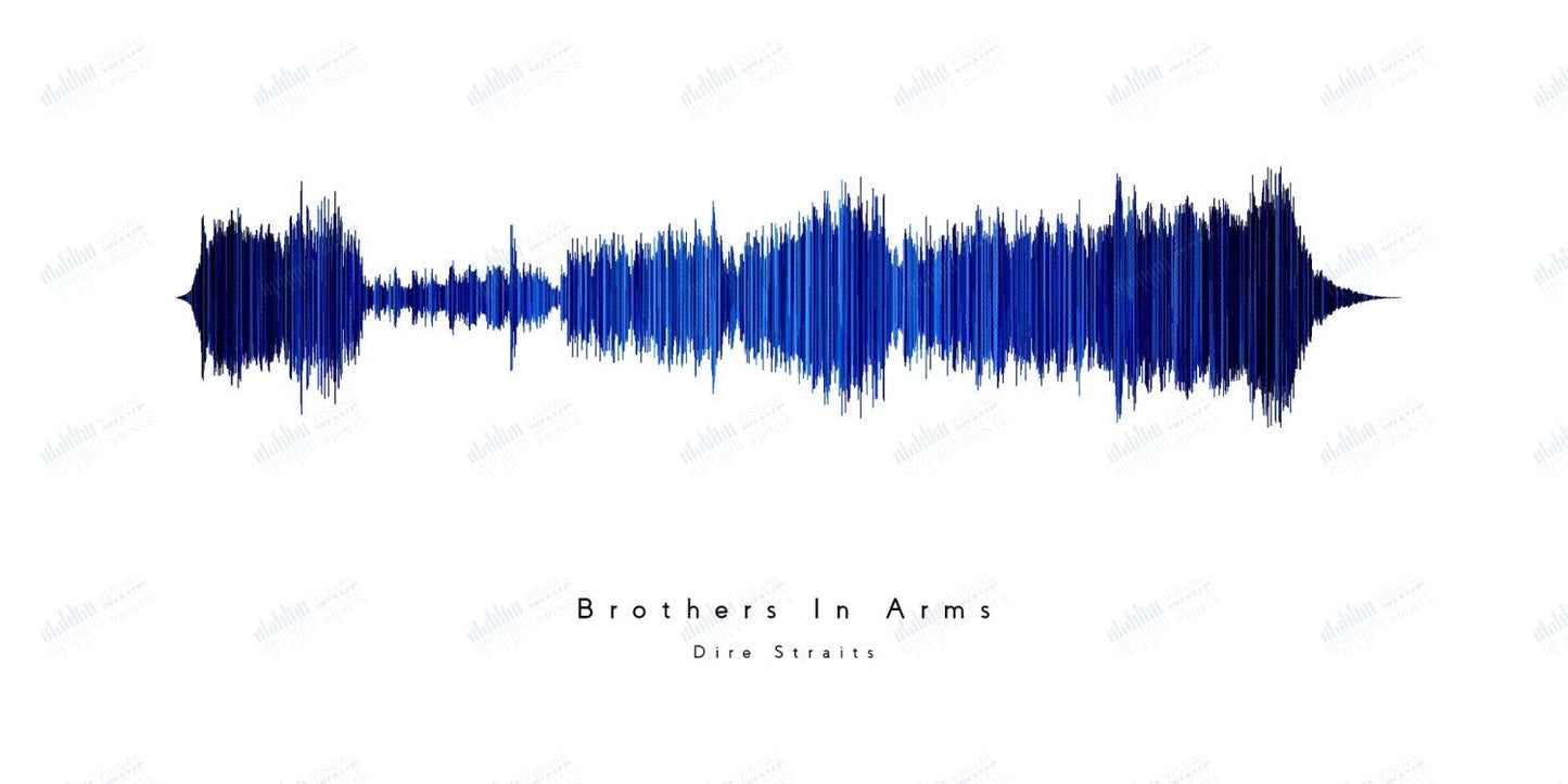 Brothers in Arms by Dire Straits - Visual Wave Prints