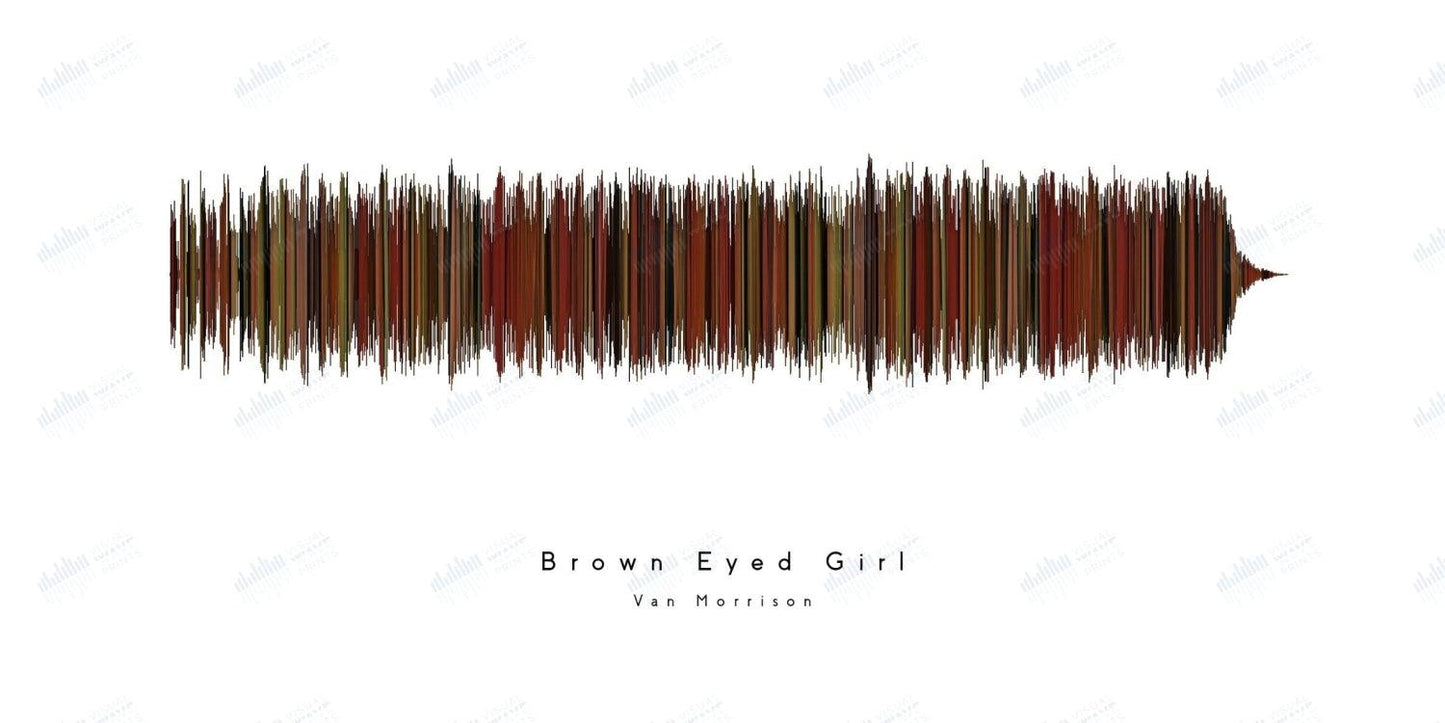 Brown Eyed Girl by Van Morrison - Visual Wave Prints