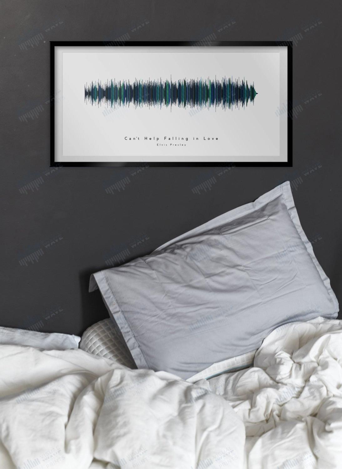 Can't Help Falling in Love by Elvis Presley - Visual Wave Prints