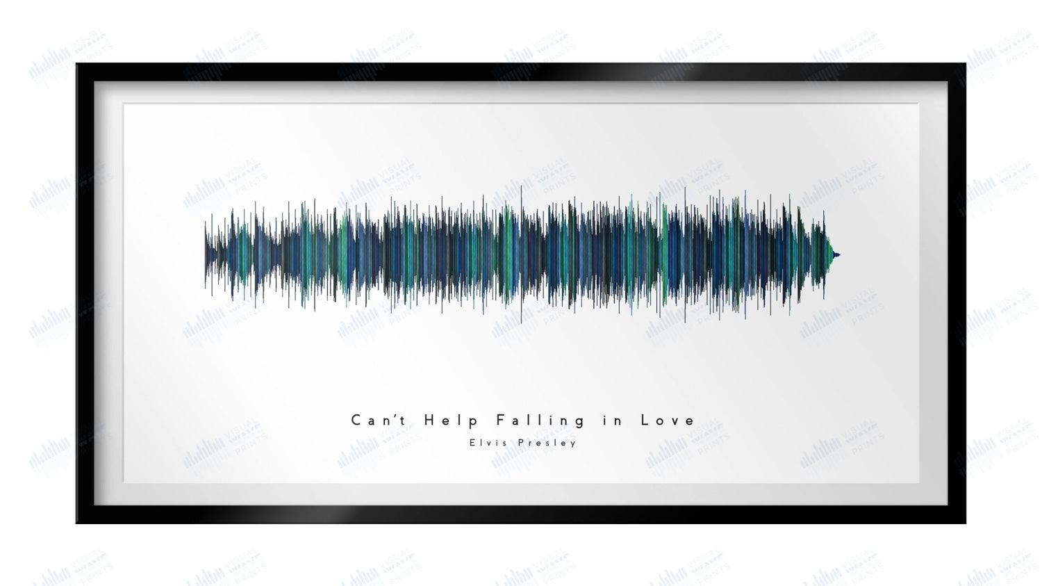 Can't Help Falling in Love by Elvis Presley - Visual Wave Prints