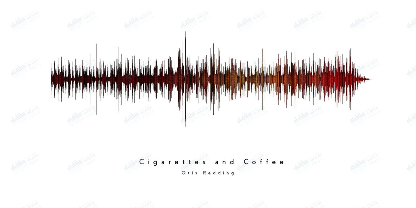 Cigarettes and Coffee by Otis Redding - Visual Wave Prints