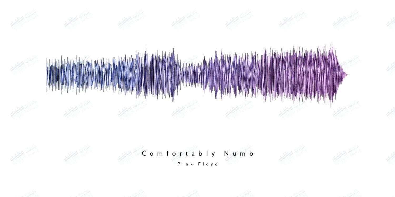 Comfortably Numb by Pink Floyd - Visual Wave Prints