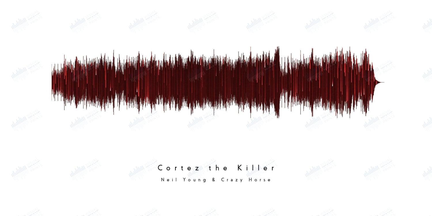 Cortez the Killer by Neil Young - Visual Wave Prints