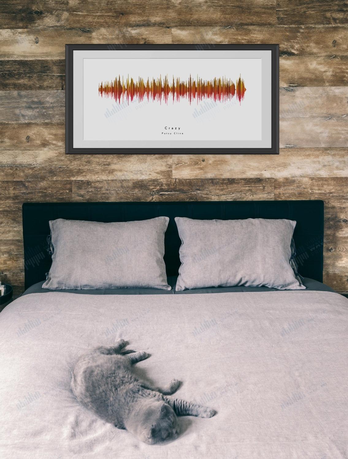 Crazy by Patsy Cline - Visual Wave Prints