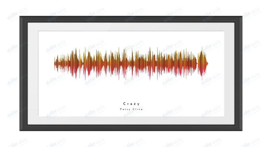 Crazy by Patsy Cline - Visual Wave Prints