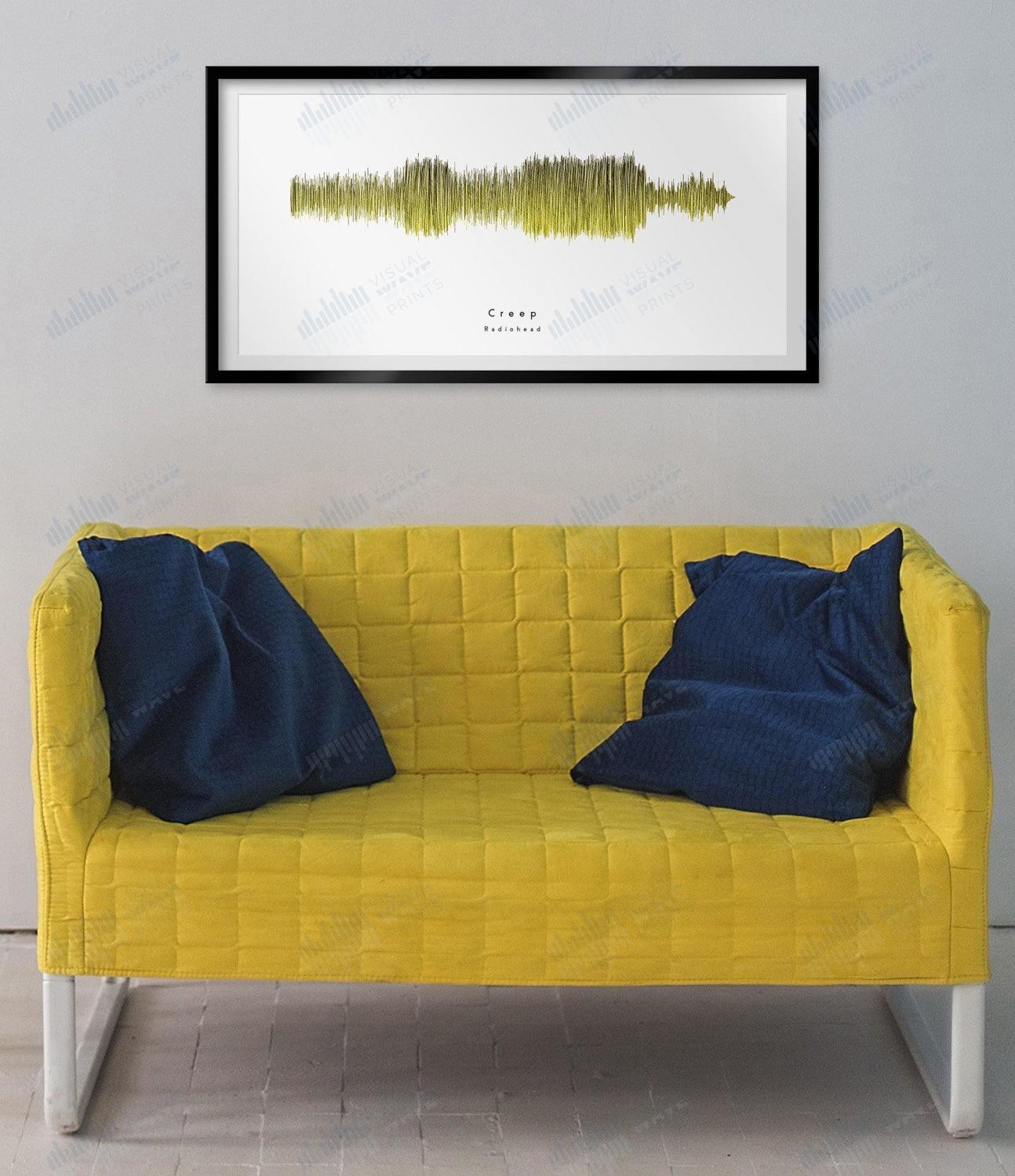 Creep by Radiohead - Visual Wave Prints