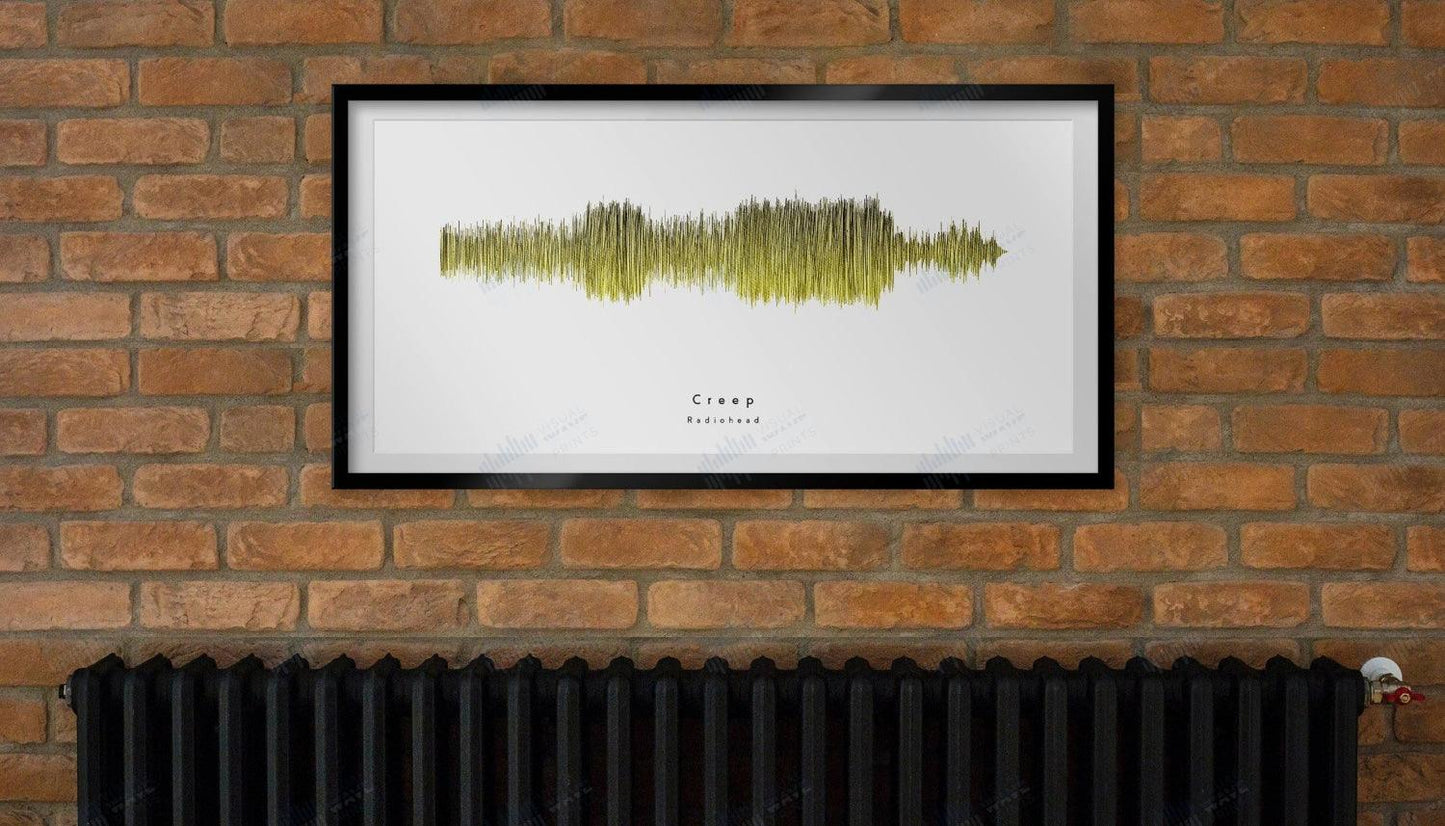 Creep by Radiohead - Visual Wave Prints
