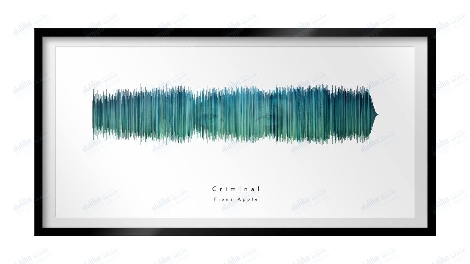 Criminal by Fiona Apple - Visual Wave Prints