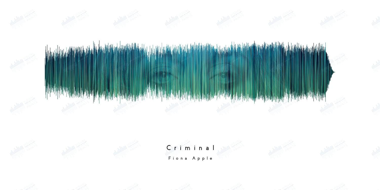 Criminal by Fiona Apple - Visual Wave Prints