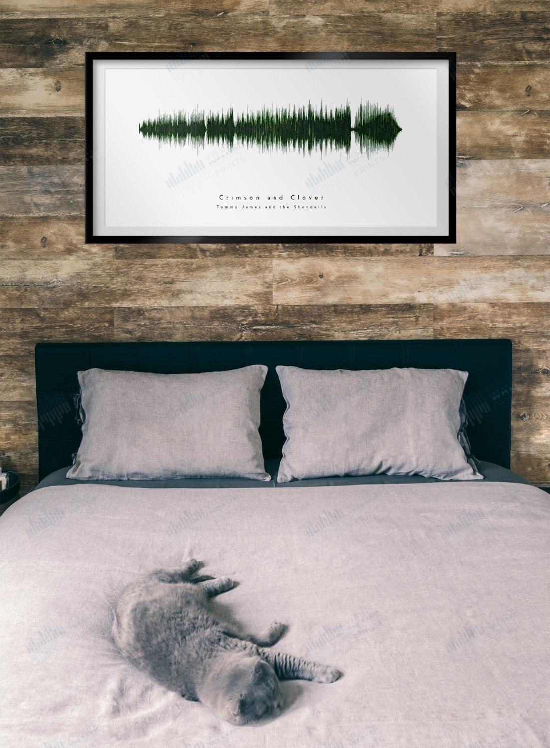 Crimson and Clover by Tommy James and the Shondells - Visual Wave Prints