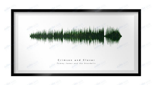 Crimson and Clover by Tommy James and the Shondells - Visual Wave Prints