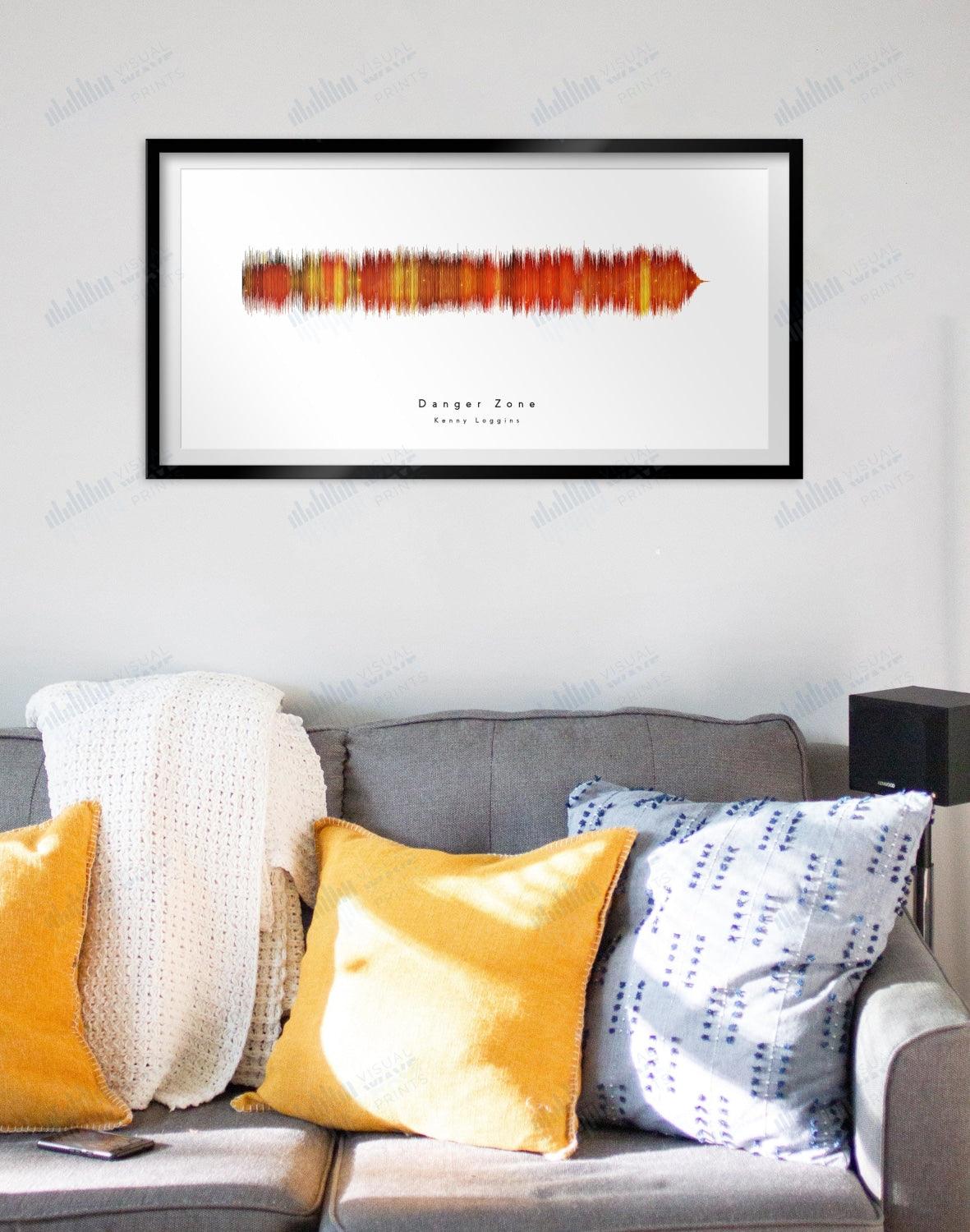 Danger Zone by Kenny Loggins - Visual Wave Prints