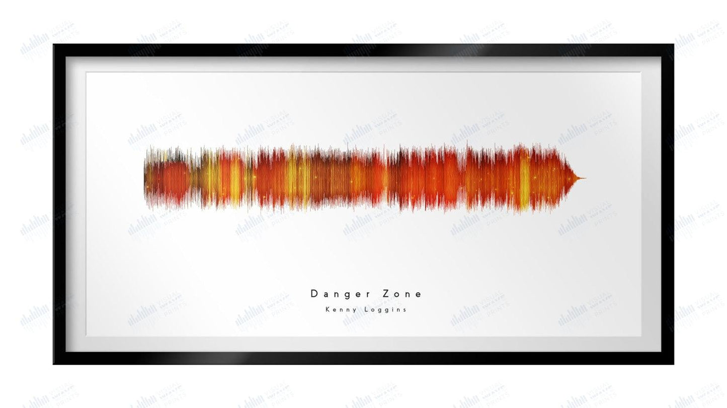 Danger Zone by Kenny Loggins - Visual Wave Prints