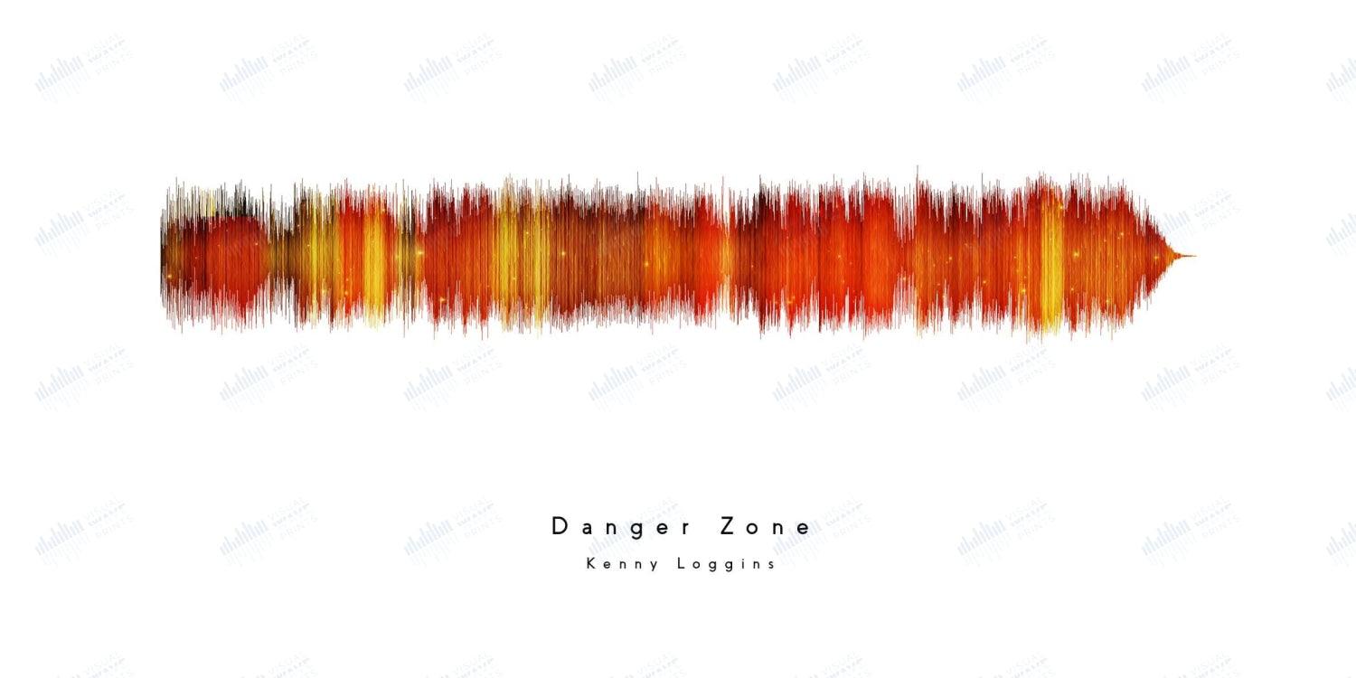 Danger Zone by Kenny Loggins - Visual Wave Prints