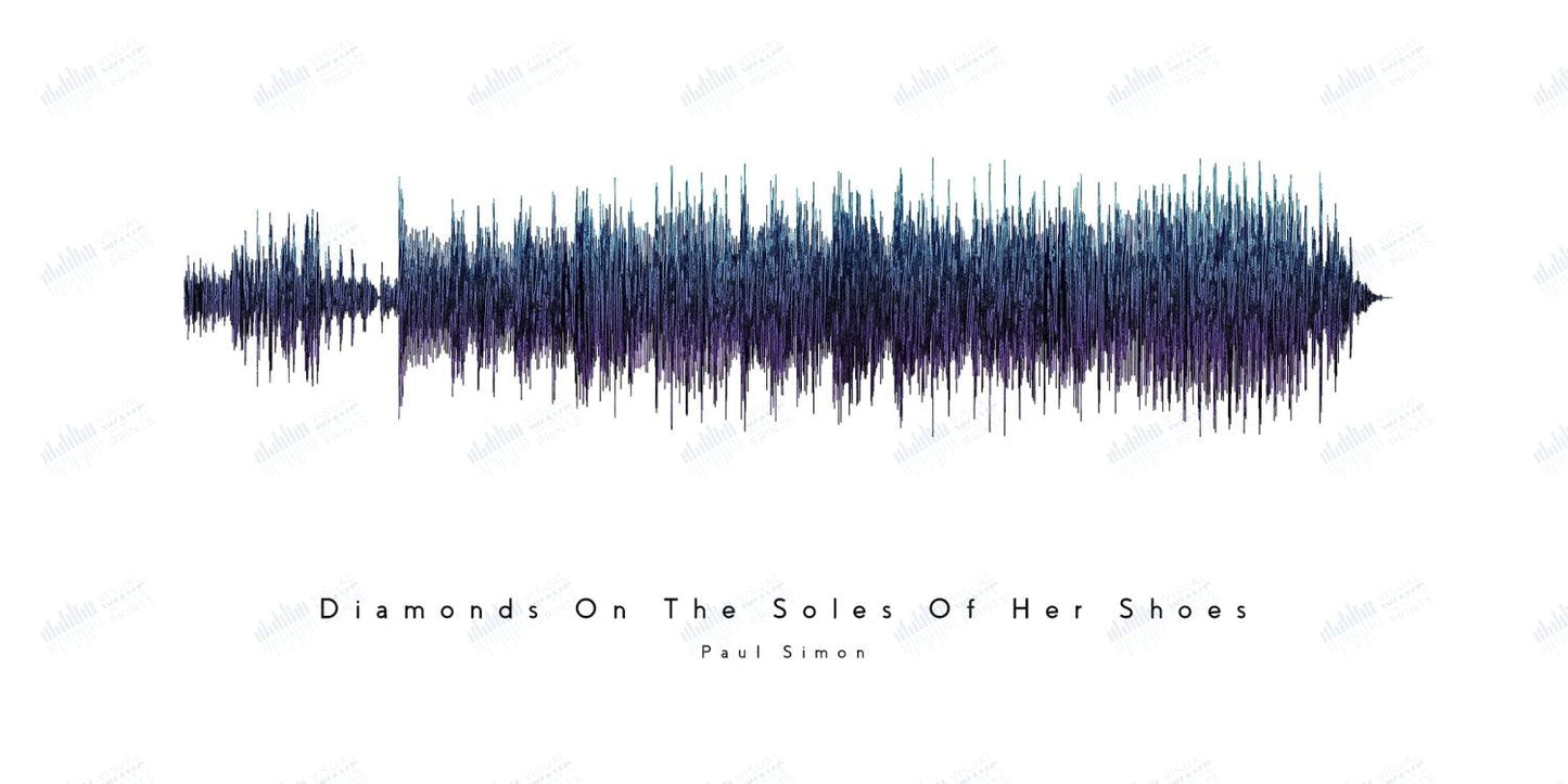 Diamonds on the Soles of Her Shoes by Paul Simon - Visual Wave Prints