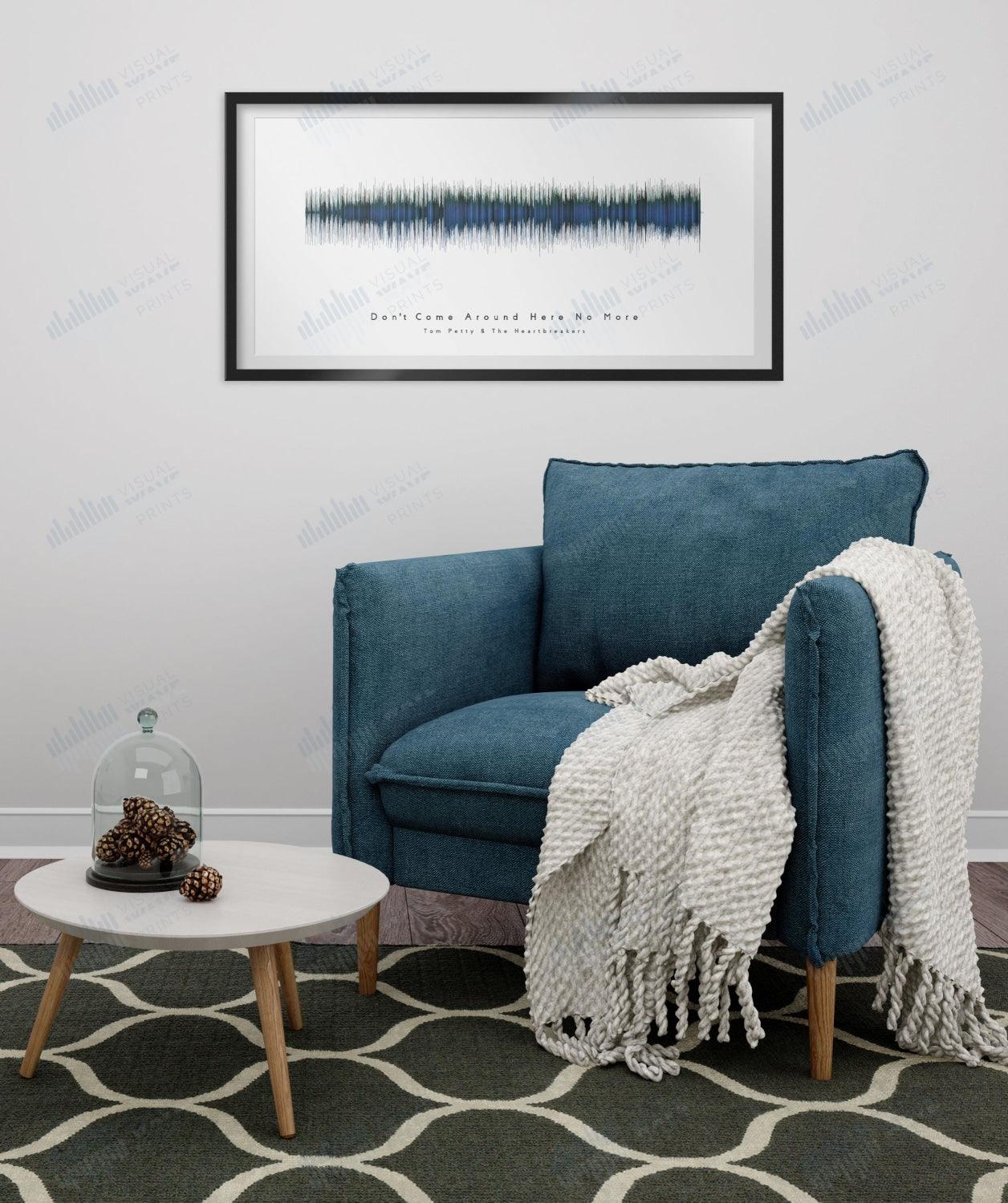 Don't Come Around Here No More by Tom Petty - Visual Wave Prints