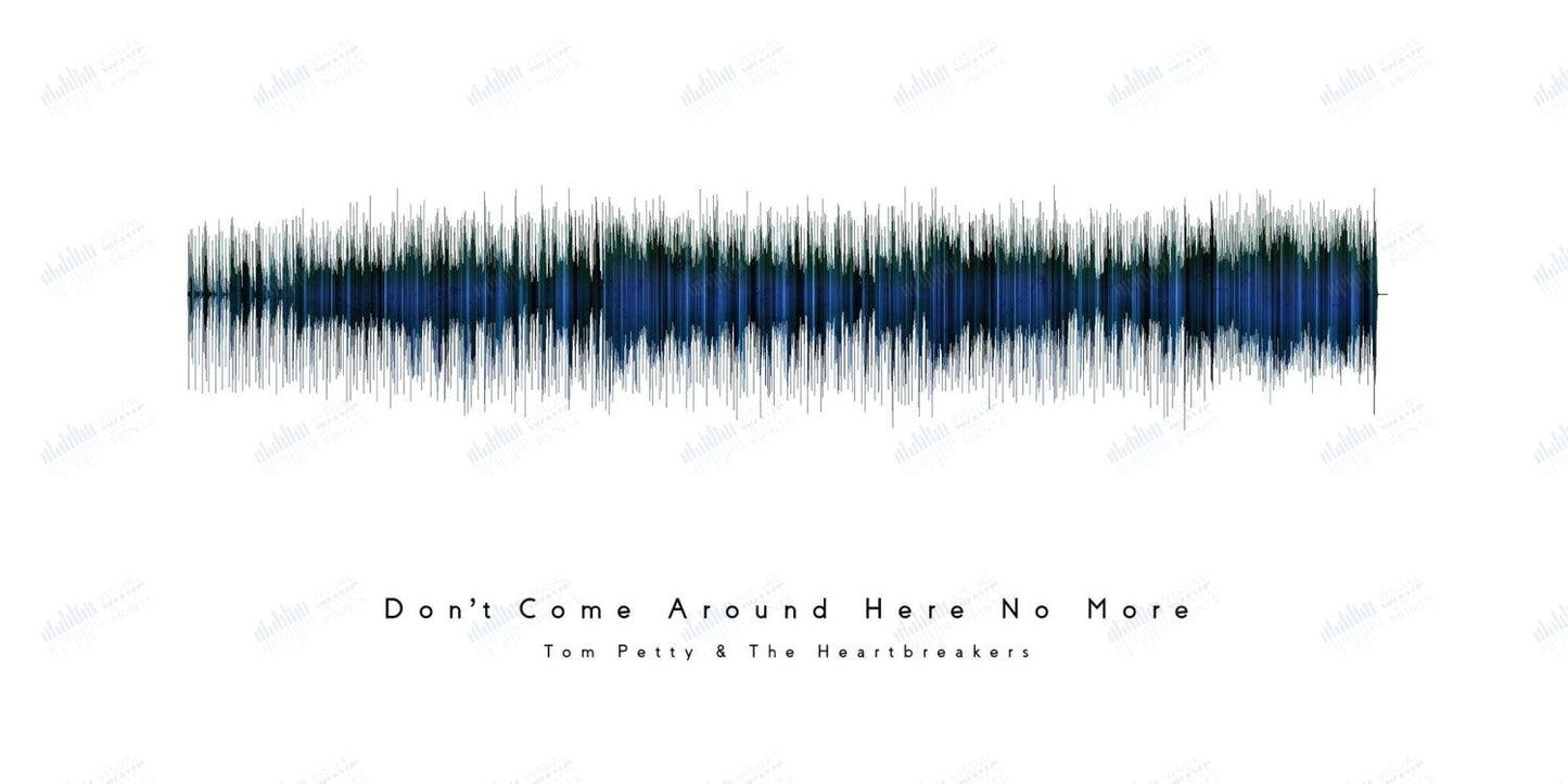 Don't Come Around Here No More by Tom Petty - Visual Wave Prints