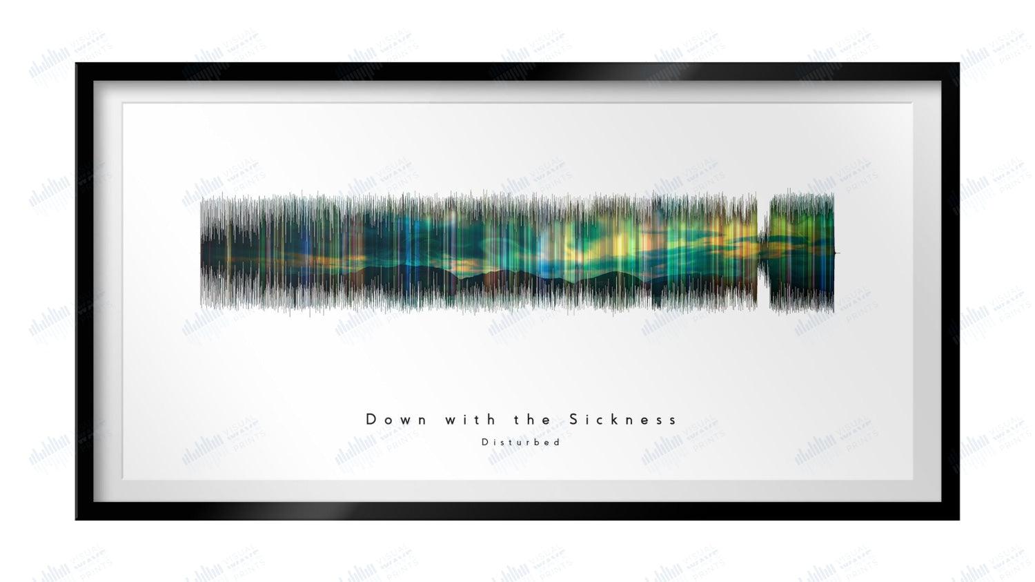 Down With the Sickness by Disturbed - Visual Wave Prints