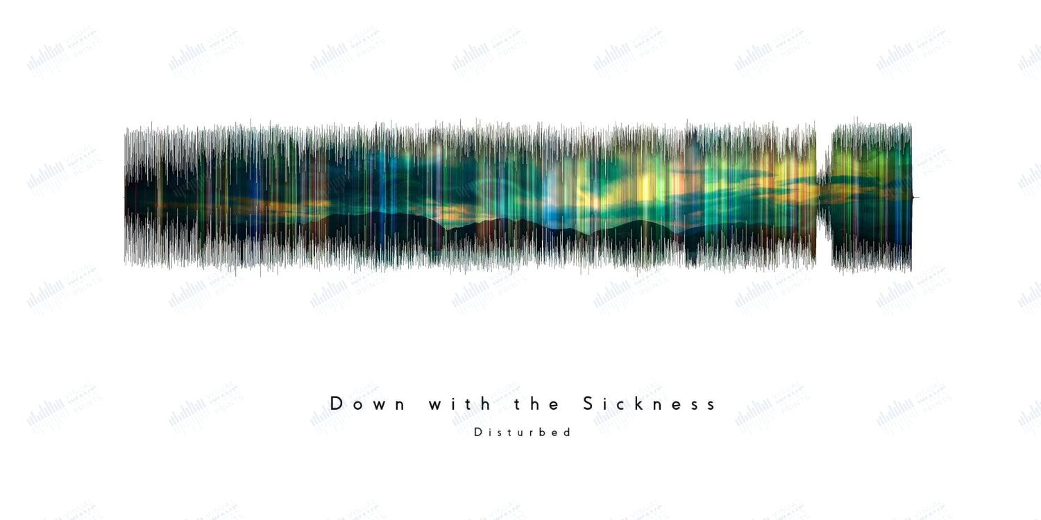 Down With the Sickness by Disturbed - Visual Wave Prints