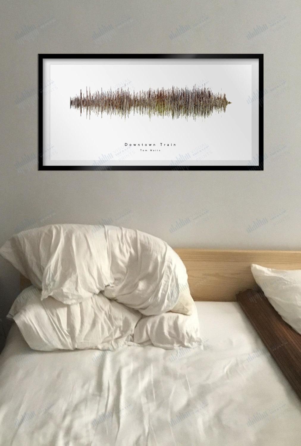 Downtown Train by Tom Waits - Visual Wave Prints