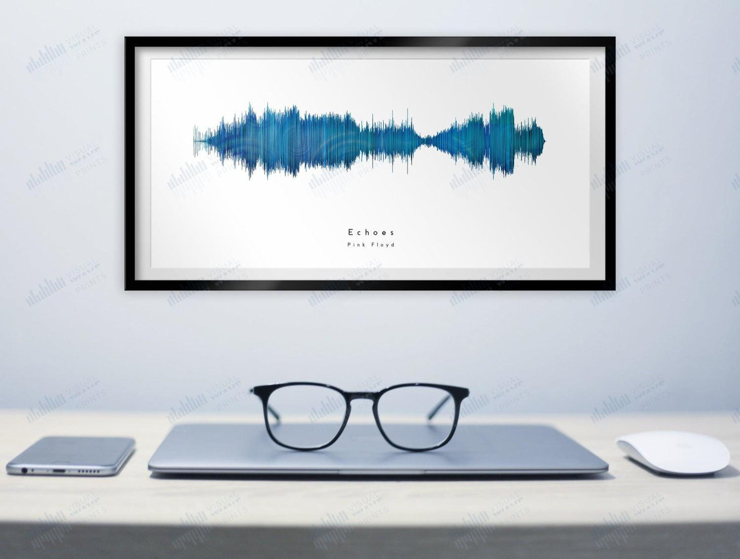 Echoes by Pink Floyd - Visual Wave Prints