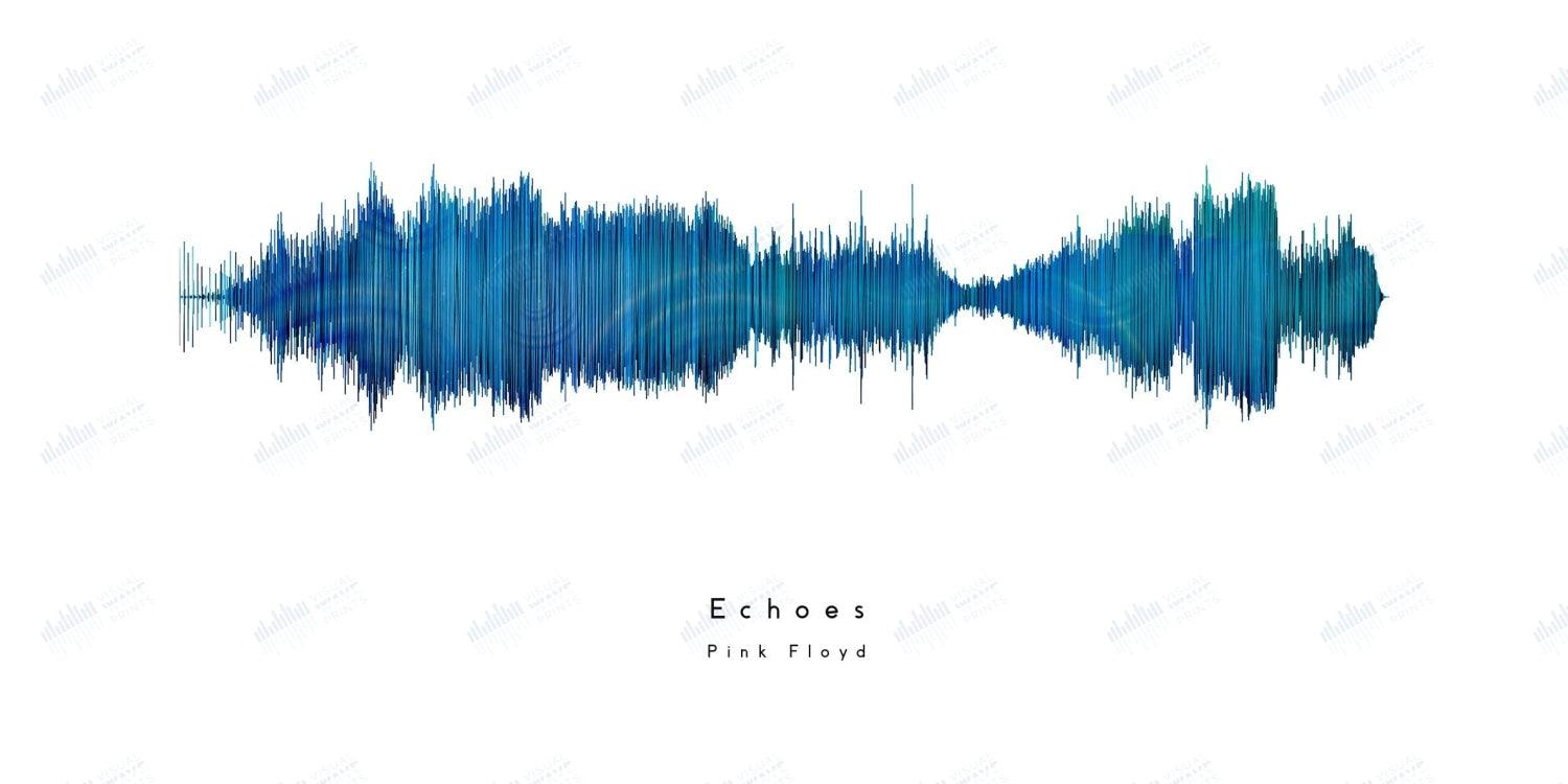 Echoes by Pink Floyd - Visual Wave Prints