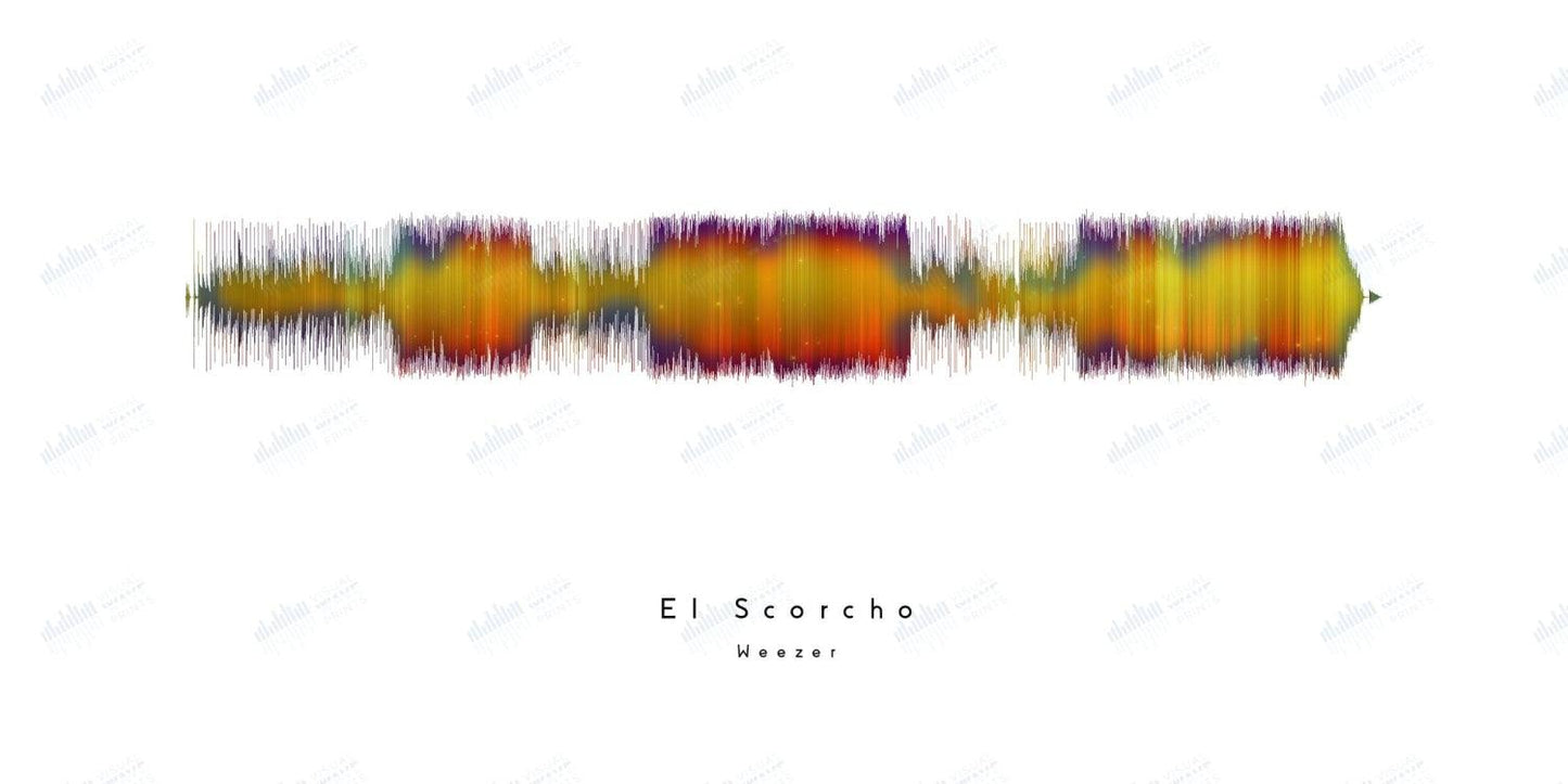 El Scorcho by Weezer - Visual Wave Prints