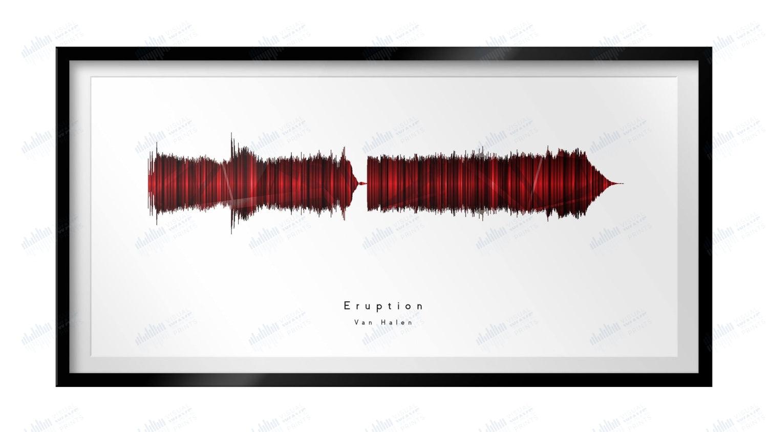 Eruption by Van Halen - Visual Wave Prints