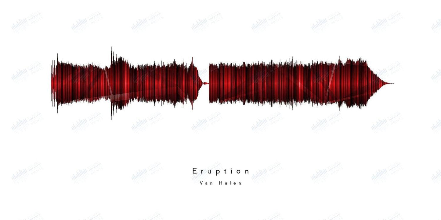 Eruption by Van Halen - Visual Wave Prints