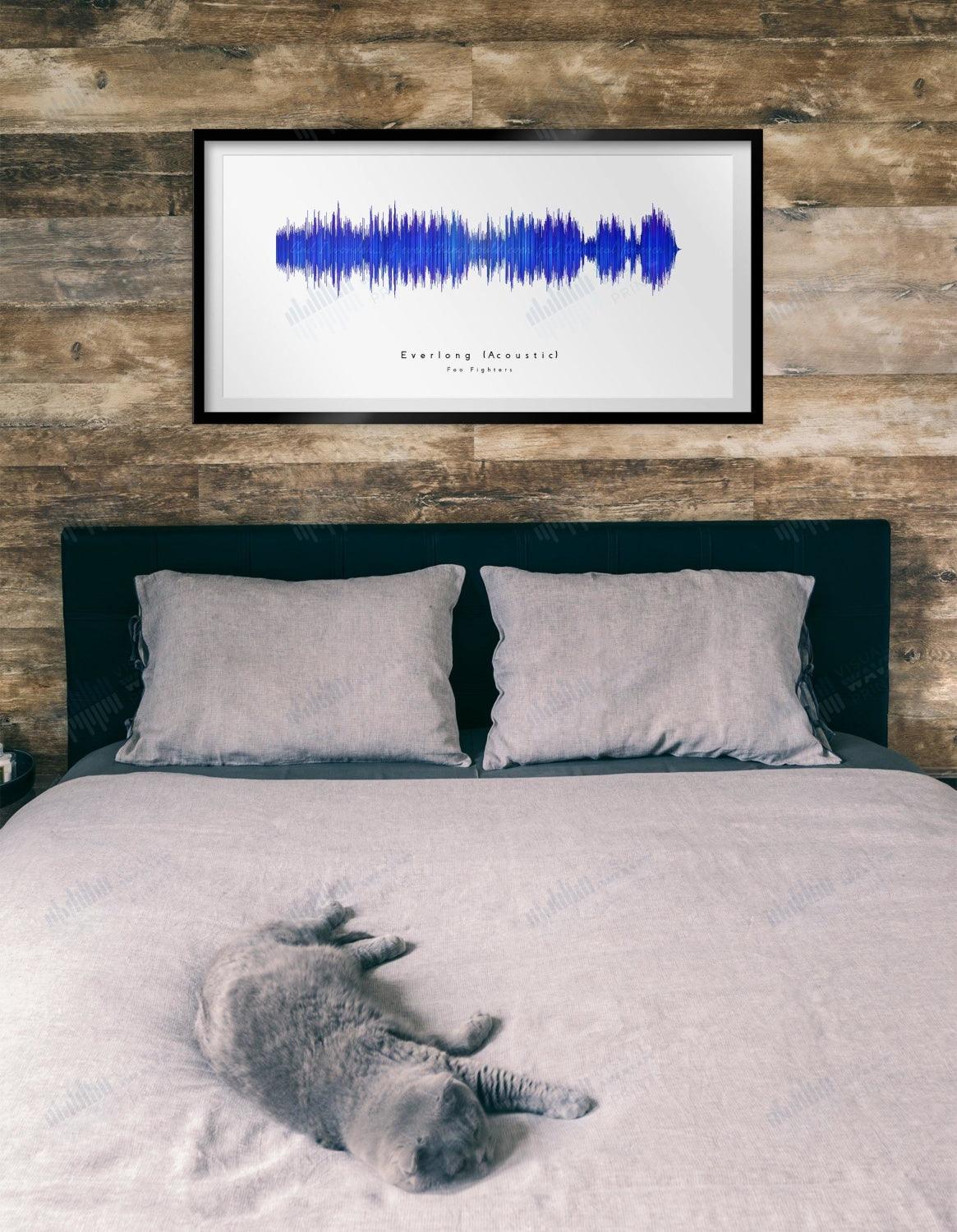 Everlong Acoustic by Foo Fighters - Visual Wave Prints