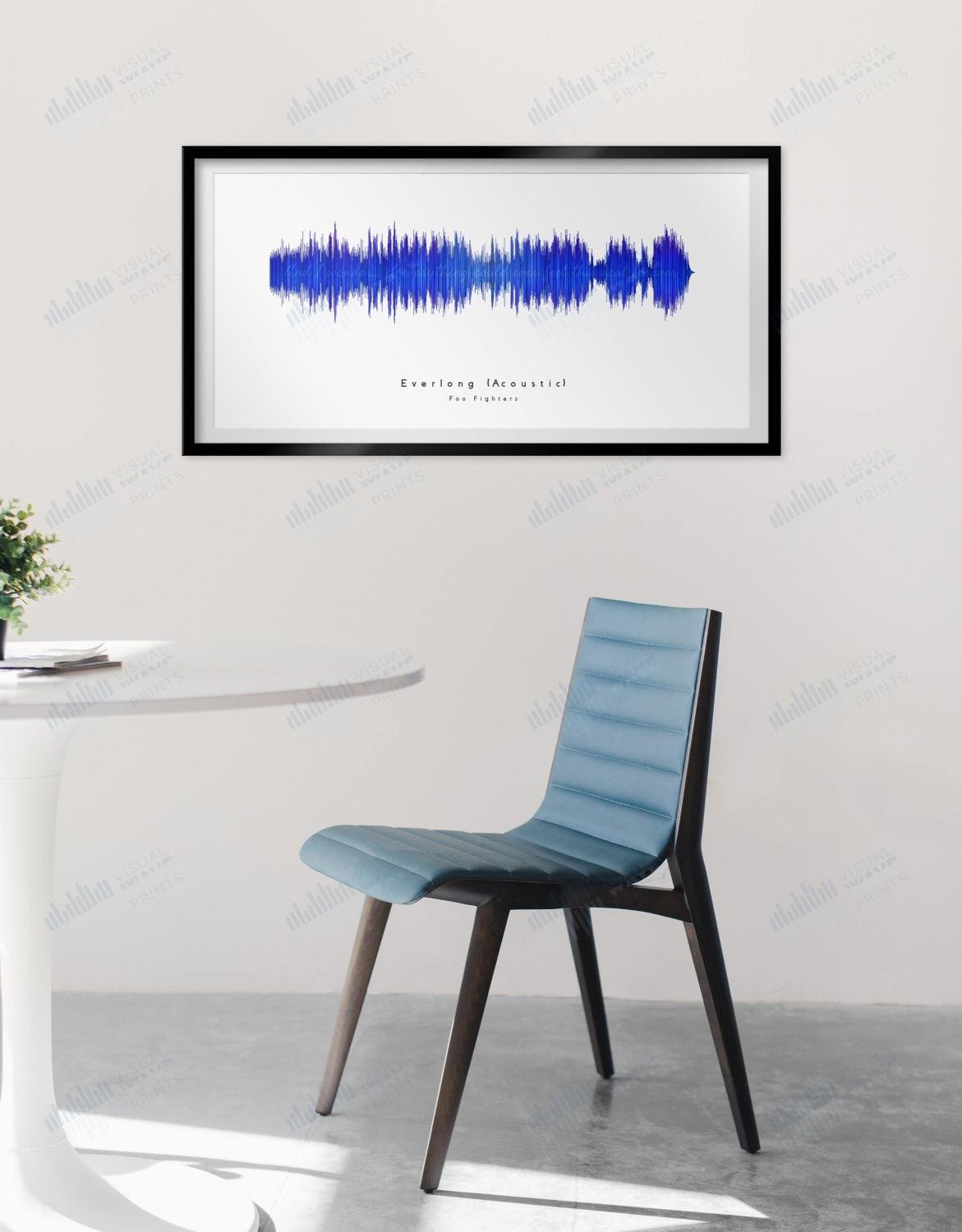 Everlong Acoustic by Foo Fighters - Visual Wave Prints