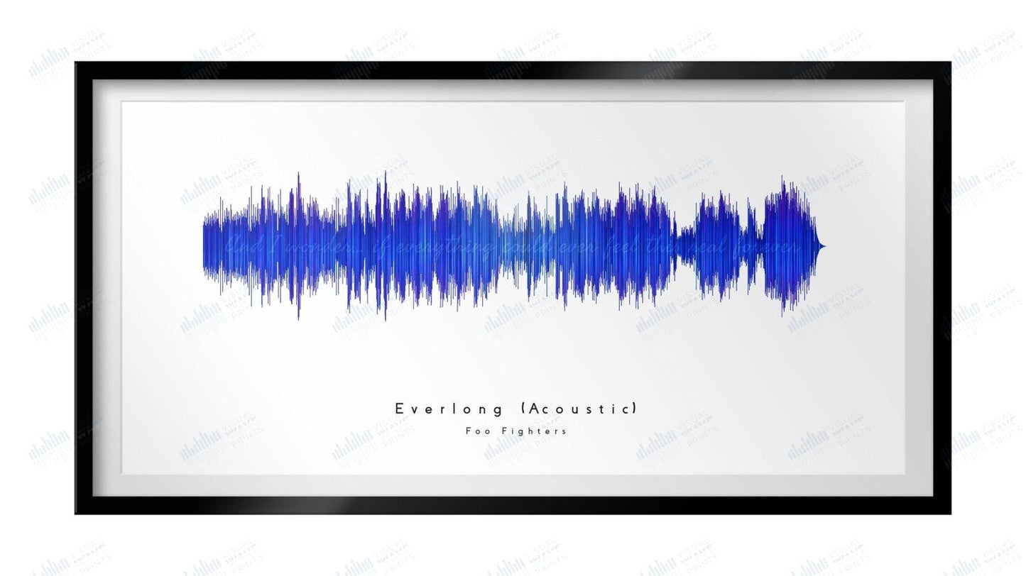 Everlong Acoustic by Foo Fighters - Visual Wave Prints