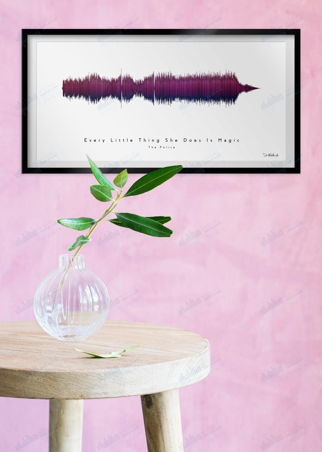 Every Little Thing She Does is Magic by The Police - Visual Wave Prints