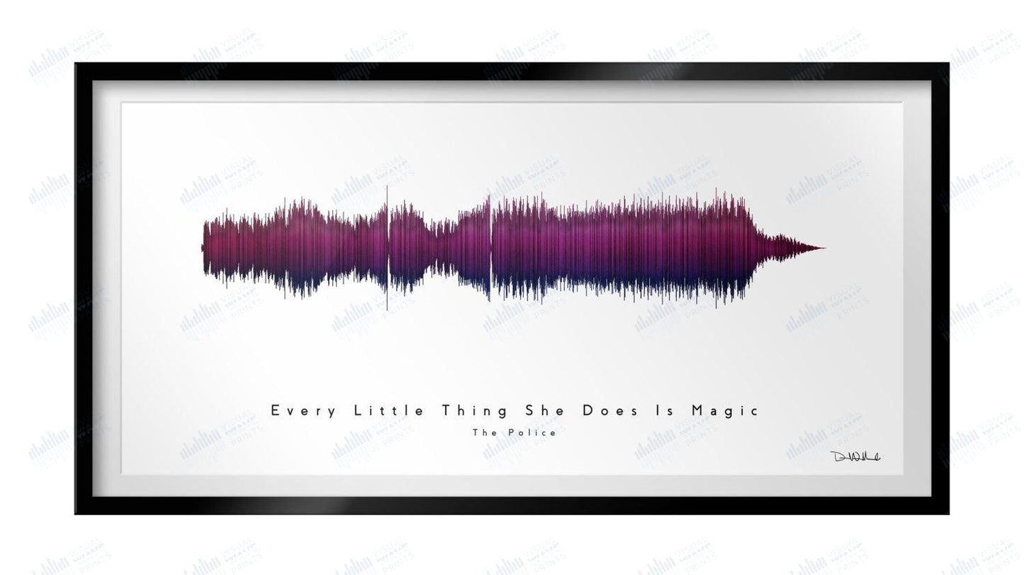 Every Little Thing She Does is Magic by The Police - Visual Wave Prints