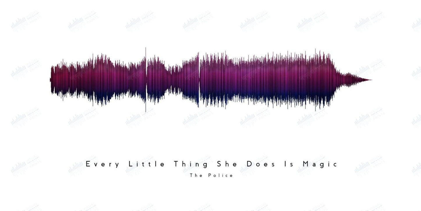 Every Little Thing She Does is Magic by The Police - Visual Wave Prints