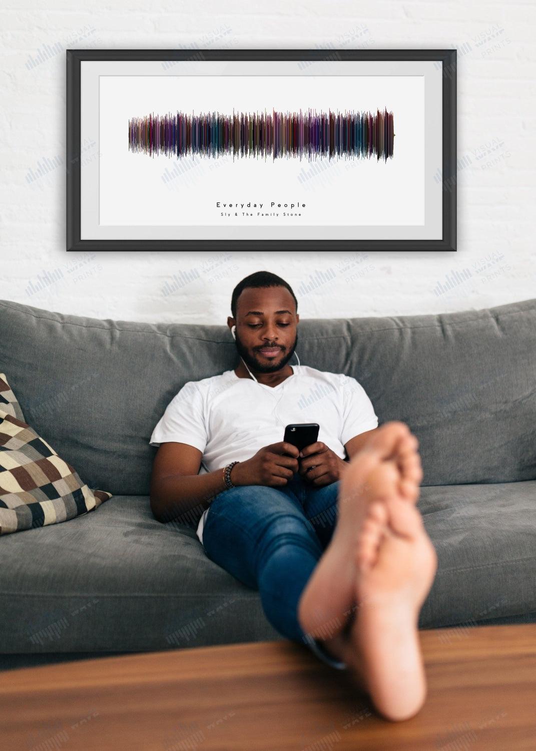Everyday People by Sly & The Family Stone - Visual Wave Prints