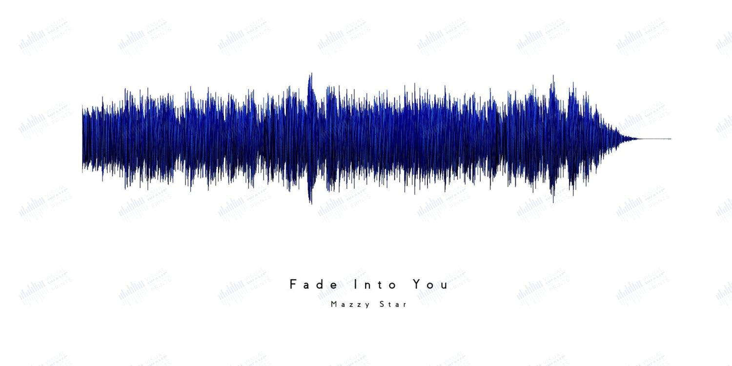 Fade Into You by Mazzy Star - Visual Wave Prints