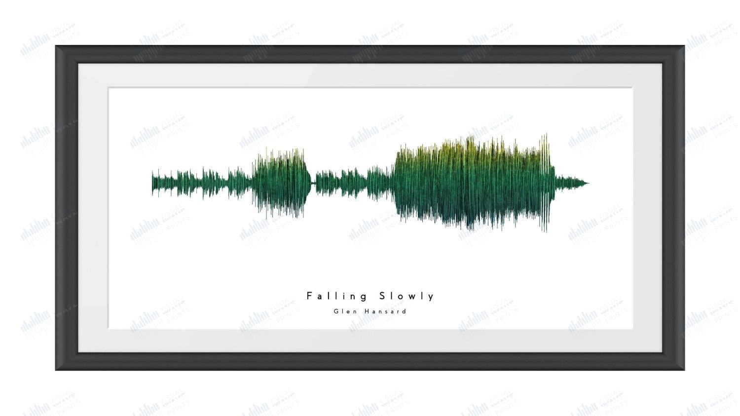 Falling Slowly by Glen Hansard - Visual Wave Prints