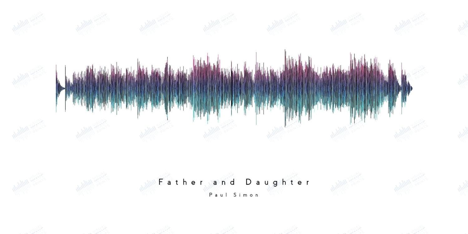 Father and Daughter by Paul Simon - Visual Wave Prints