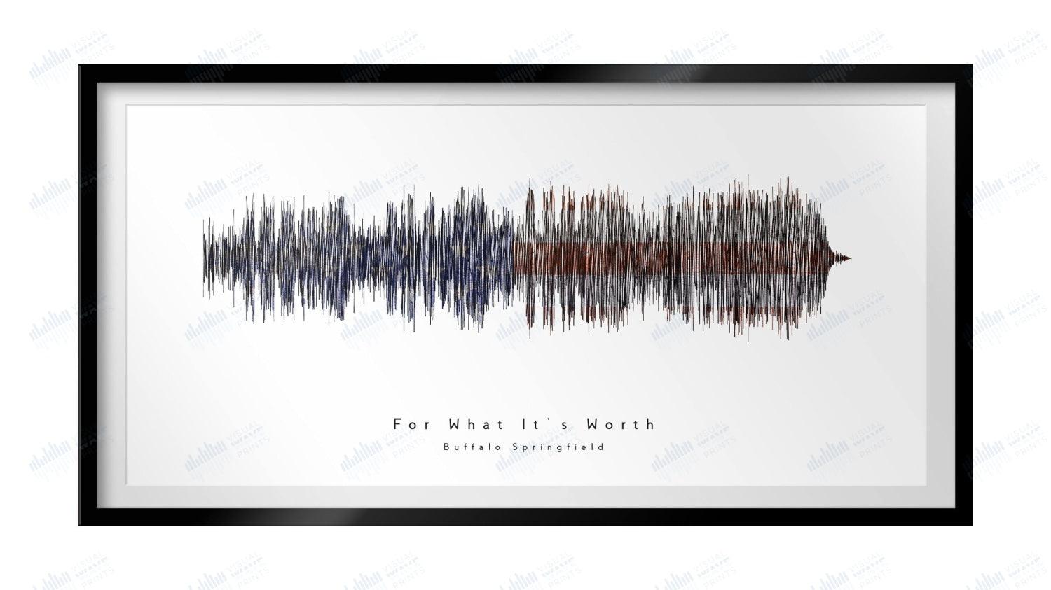 For What It's Worth by Buffalo Springfield - Visual Wave Prints