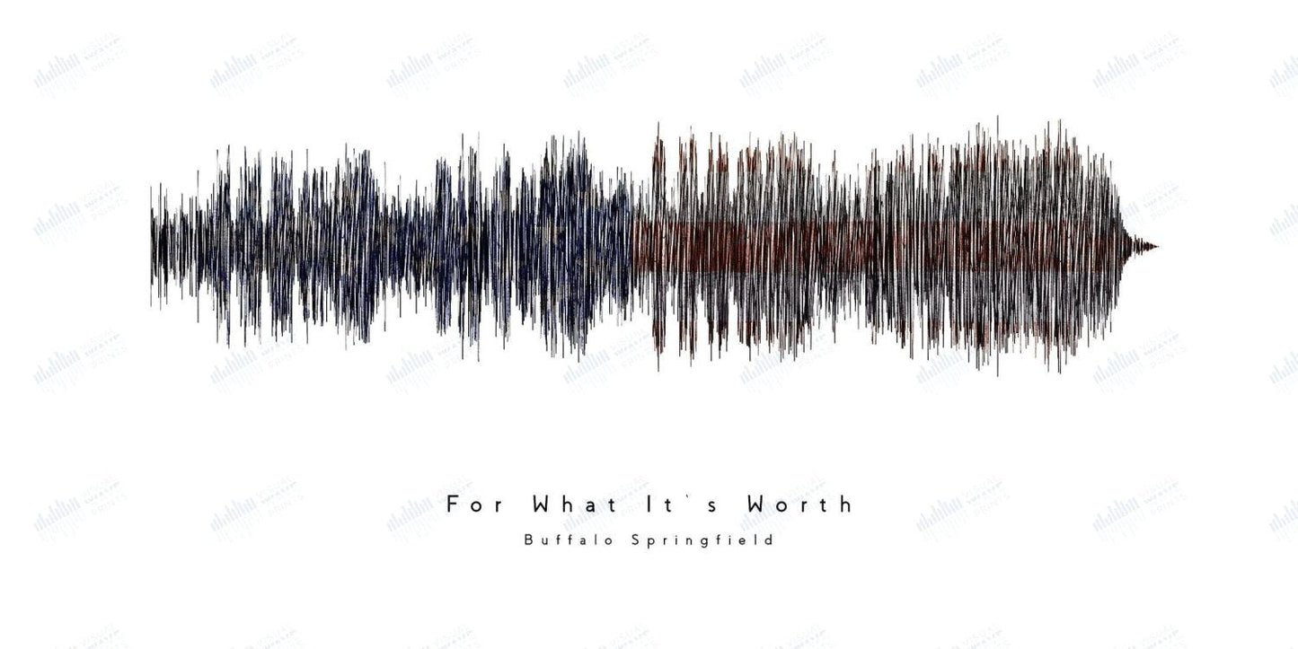 For What It's Worth by Buffalo Springfield - Visual Wave Prints