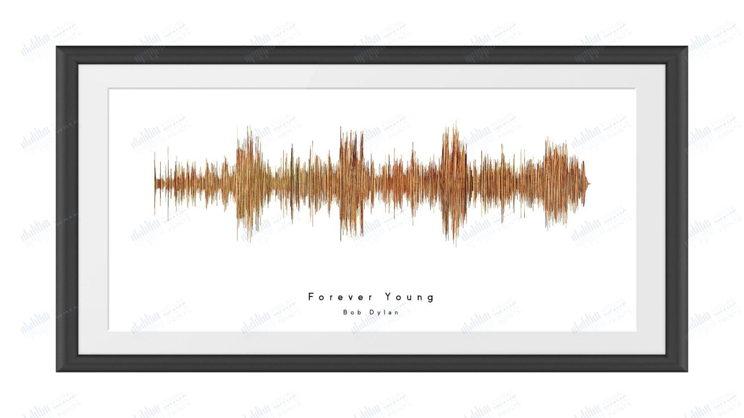 Forever Young by Bob Dylan - Visual Wave Prints