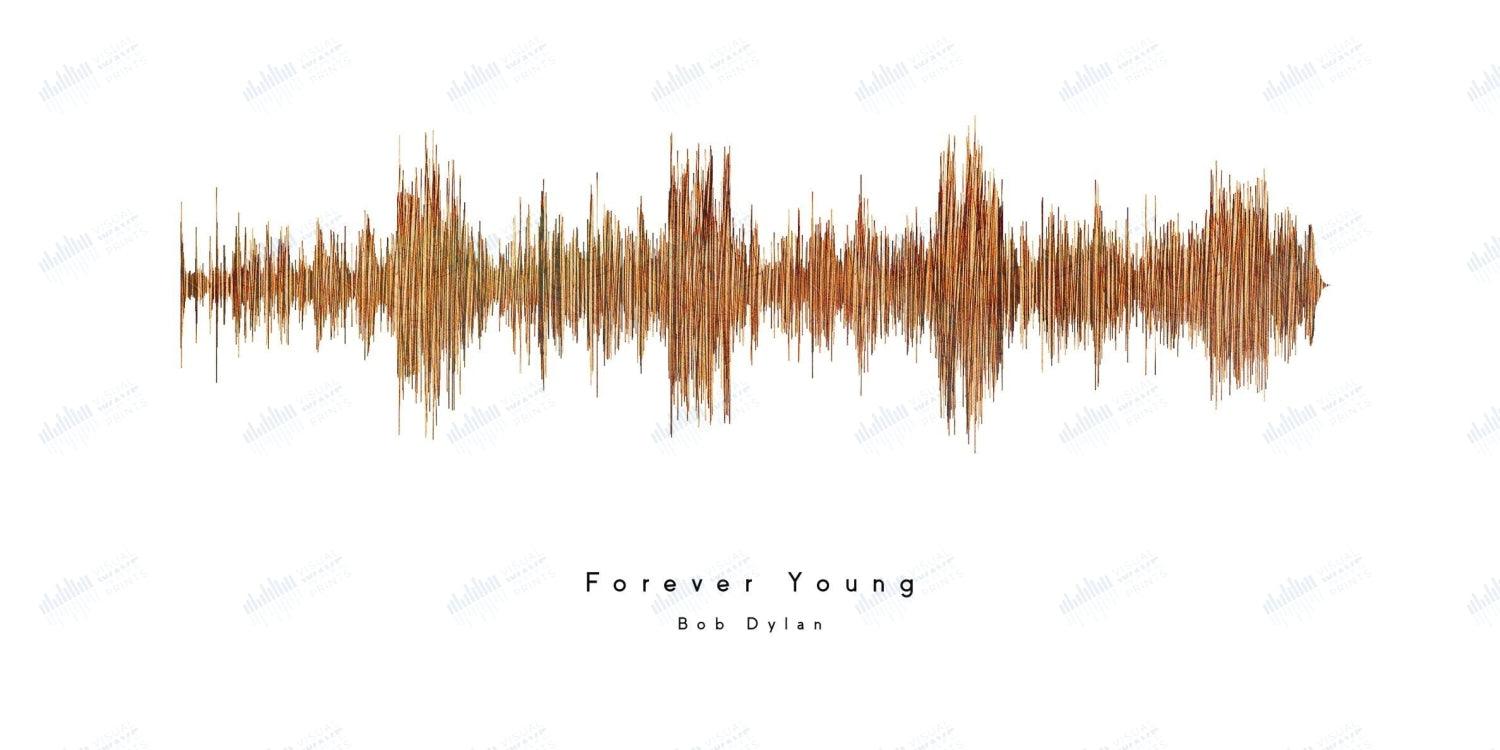 Forever Young by Bob Dylan - Visual Wave Prints