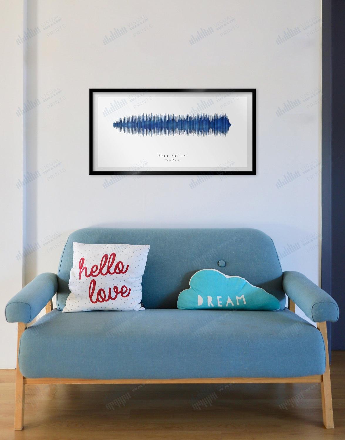 Free Fallin' by Tom Petty - Visual Wave Prints