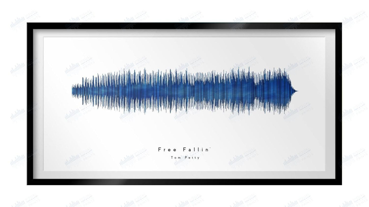 Free Fallin' by Tom Petty - Visual Wave Prints