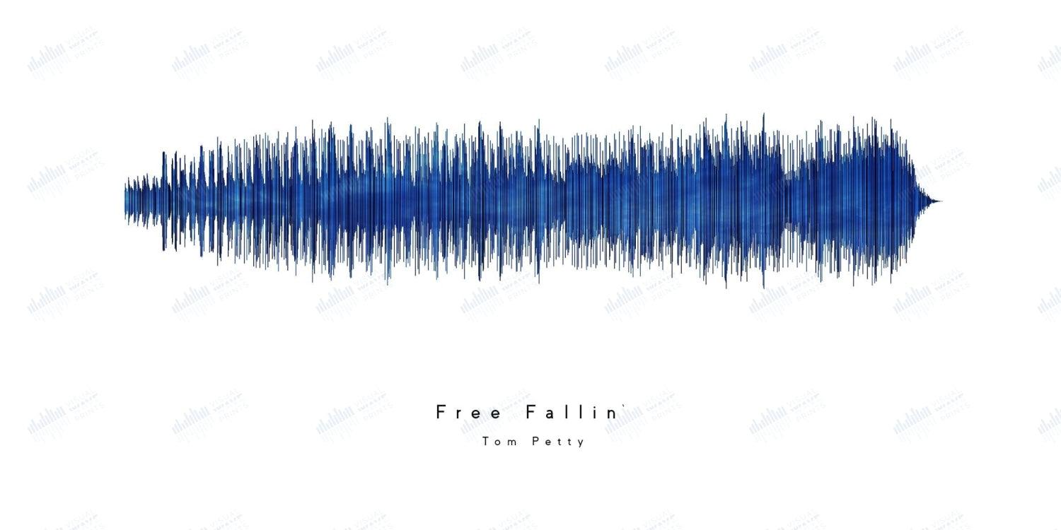 Free Fallin' by Tom Petty - Visual Wave Prints