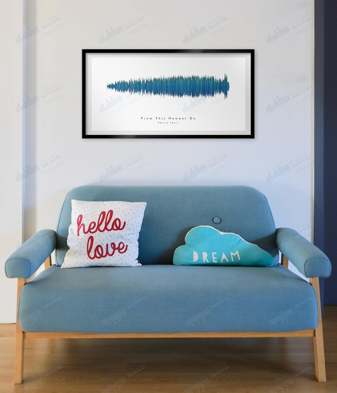 From This Moment On by Shania Twain - Visual Wave Prints