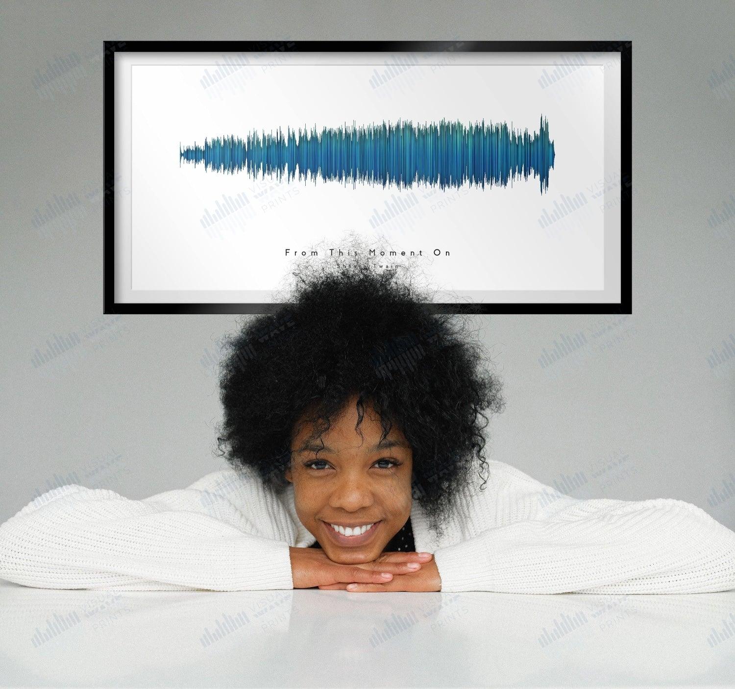 From This Moment On by Shania Twain - Visual Wave Prints