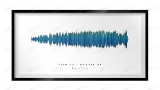 From This Moment On by Shania Twain - Visual Wave Prints