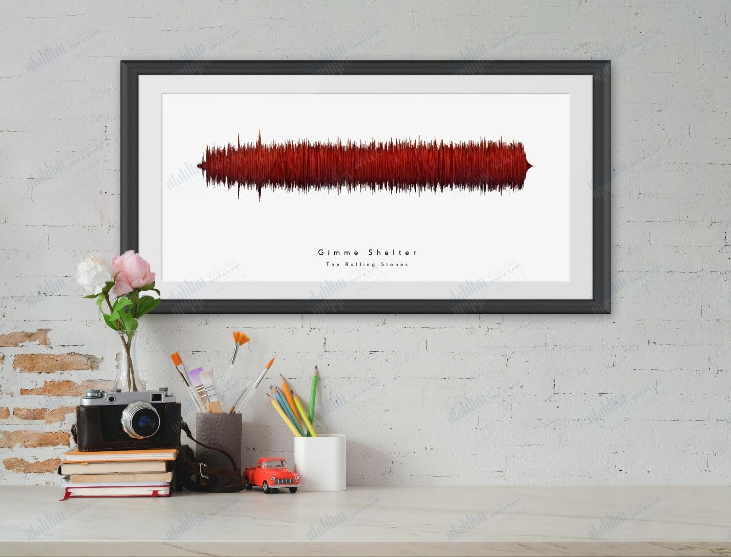 Gimme Shelter by The Rolling Stones - Visual Wave Prints